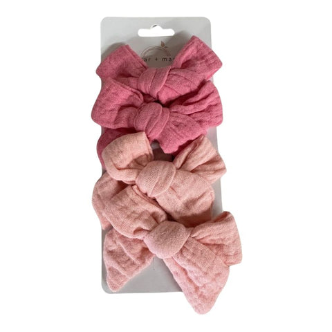 Sugar and Maple - Muslin Bows (4ct)