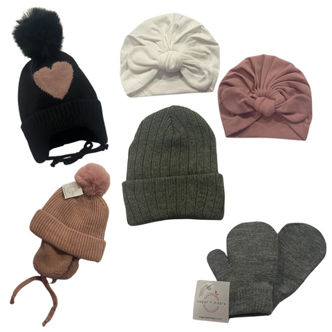Sugar and Maple - Heart Pompom Hat