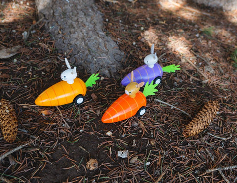 Jack Rabbit Creations - Pull Back Bunny in Carrot