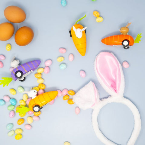 Jack Rabbit Creations - Pull Back Bunny in Carrot