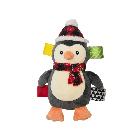 Penguin rattle on white background