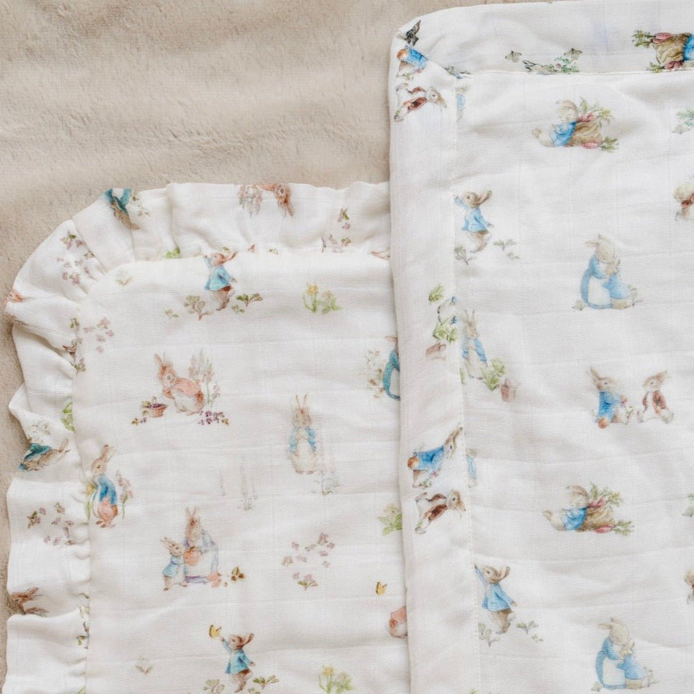 Saranoni - MINI Peter Rabbit Bamboo Rayon Muslin/Lush Blanket – Inland Mama