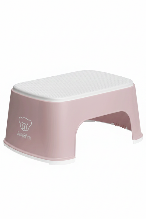 Powder Pink Step Stool White Background