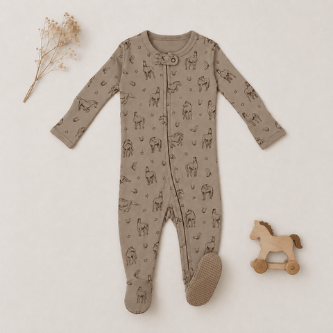 L'ovedbaby - Organic 2-Way Zipper Footie