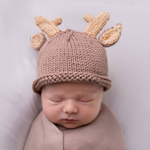 Huggalugs - Newborn Buck Beanie Hat