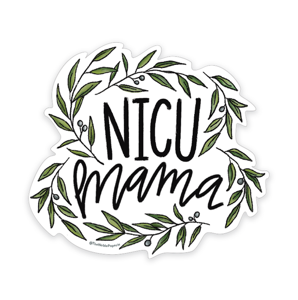 The Noble Paperie - NICU Mama | NICU Support Mother Mom Preemie Flower Sticker