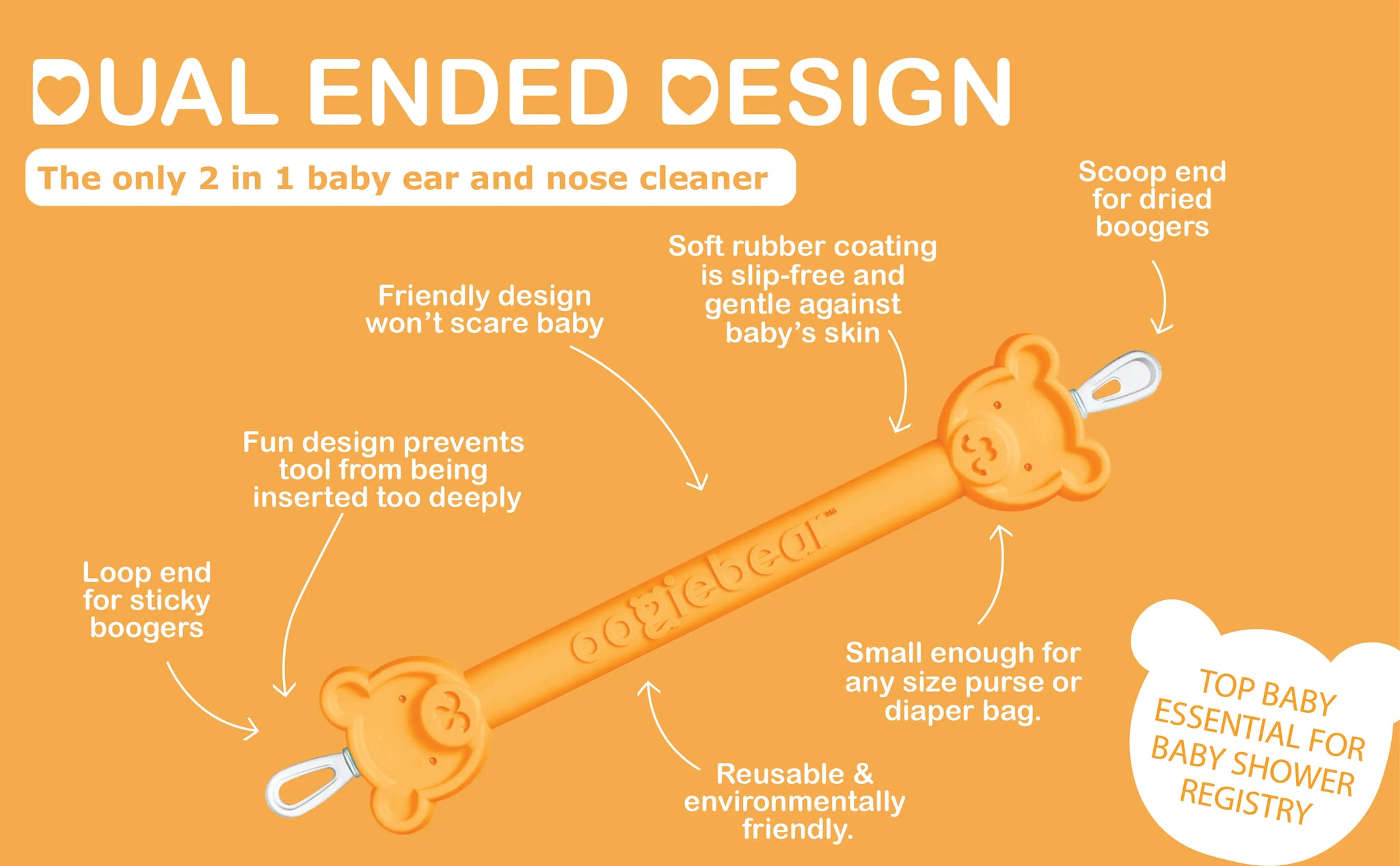 oogiebear - The Safe Baby Nasal Booger and Ear Cleaner