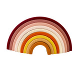 Sugar and Maple - 9 piece Silicone Stacking Rainbow | Neutral