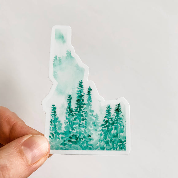 Wildflower Paper Company - Idaho Forest Green State Sticker