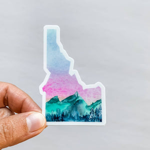 Wildflower Paper Company - Idaho Mountains State Sticker