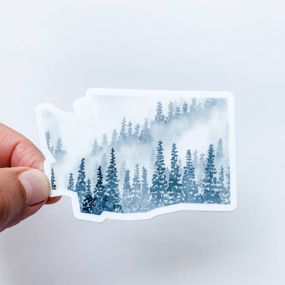 Wildflower Paper Company - Washington Forest Gray State Sticker