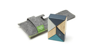 Tegu - Pocket Pouch Prism - Magnetic Wooden Block Set