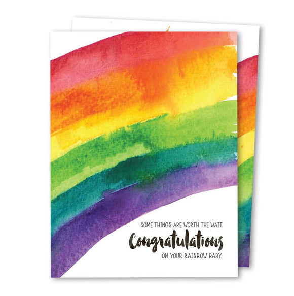 The Noble Paperie - Rainbow Baby | Miscarriage IVF Congrats New Baby Shower Card