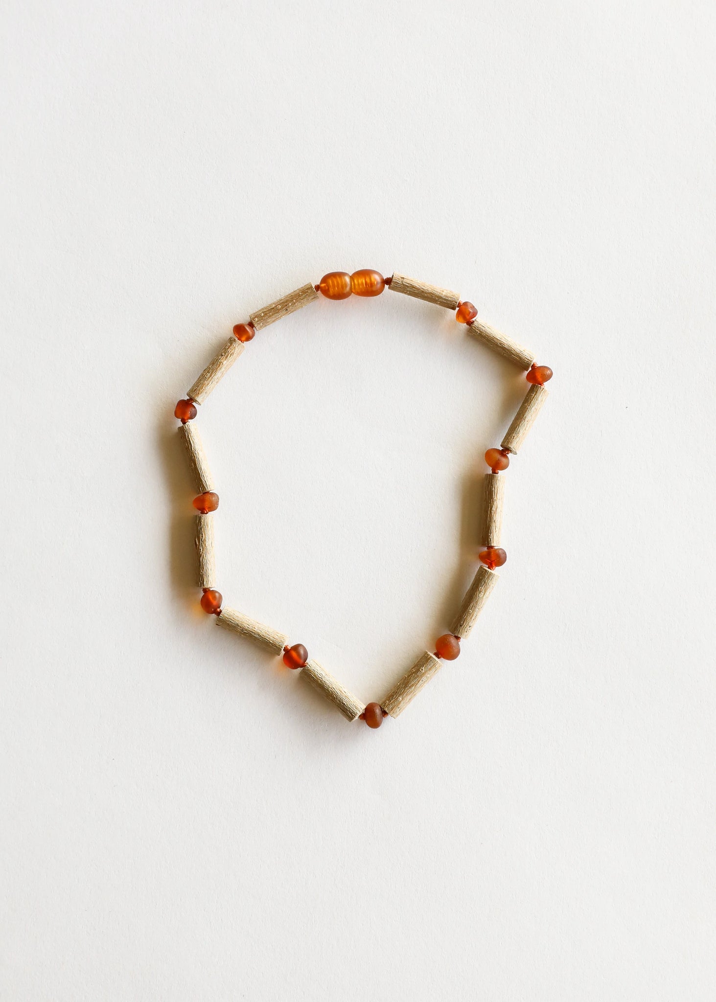 CanyonLeaf Kids Hazelwood Raw Cognac Amber Necklace Inland Mama