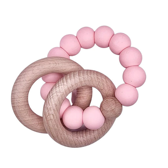 Sugar and Maple - Wood and Silicone Ring Teether